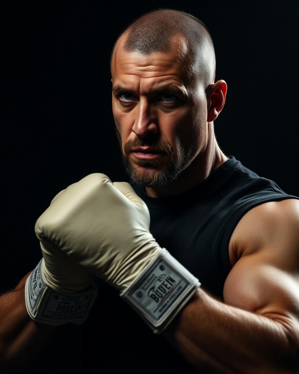 Portrait of the boxing coach